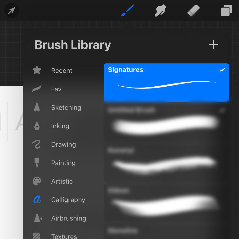 Procreate Signatures Brush